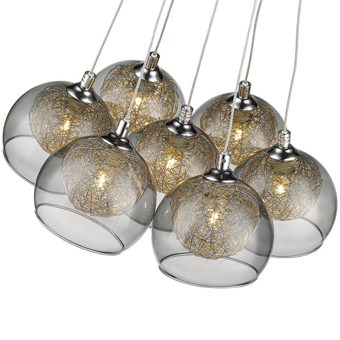 Decorative Luminaire In Chrome And Smoked Grey LL00073
